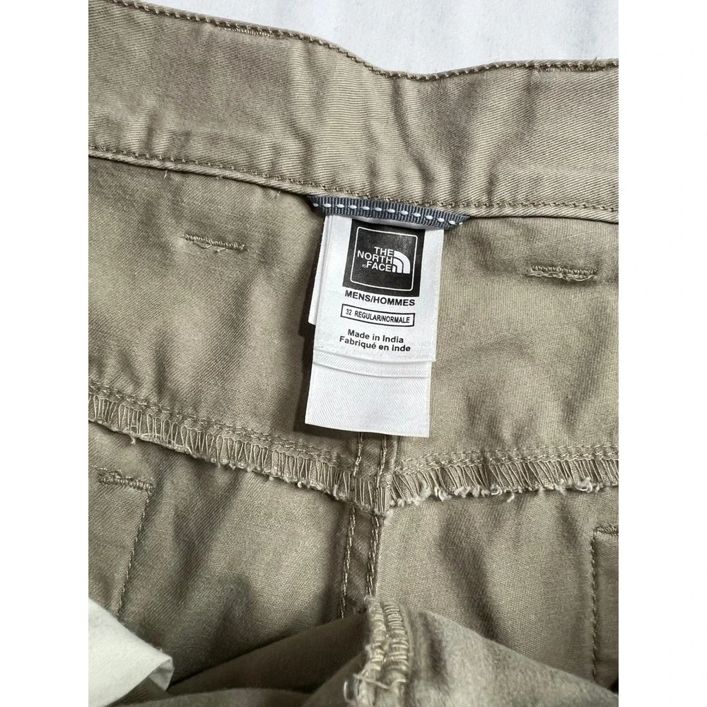 The North Face Mens Khaki Cotton Chino Shorts Size 32 Regular Tan Utility F10‎